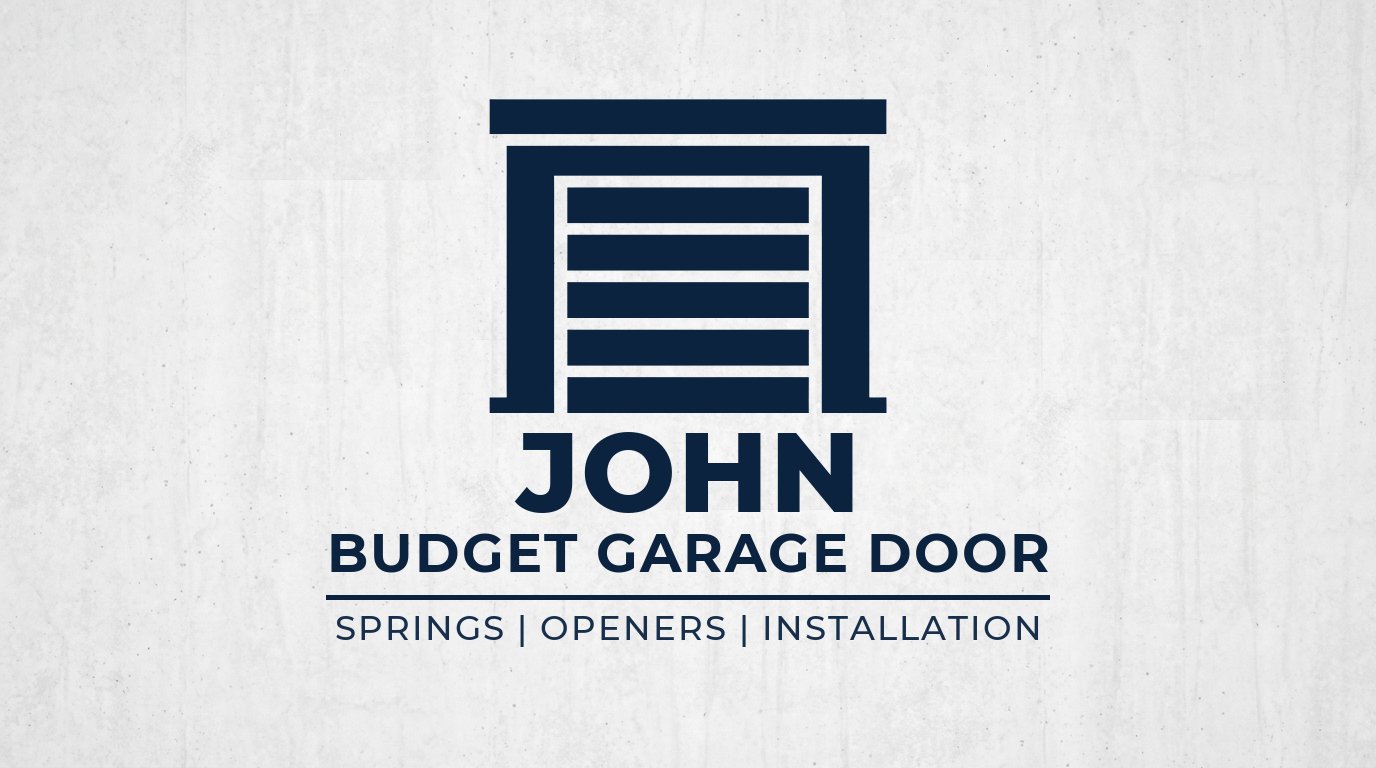 John Budget Garage Door Logo